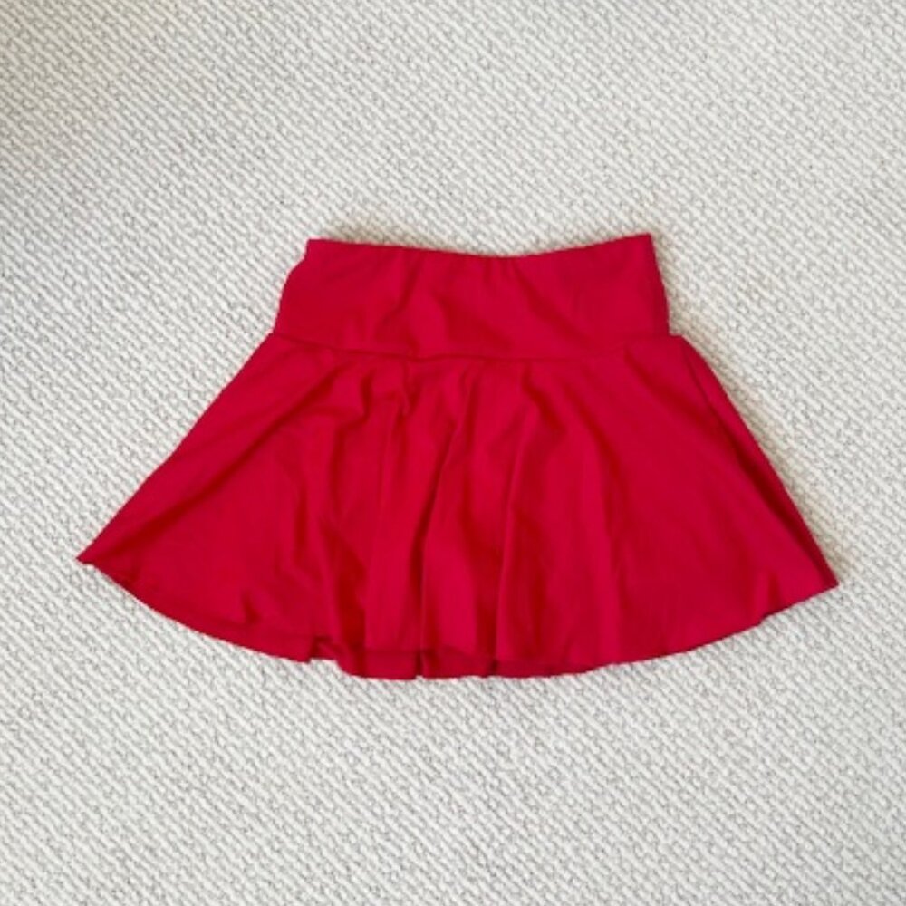 Halara Softlyzero Airy 2-in-1 Red Tennis Skirt